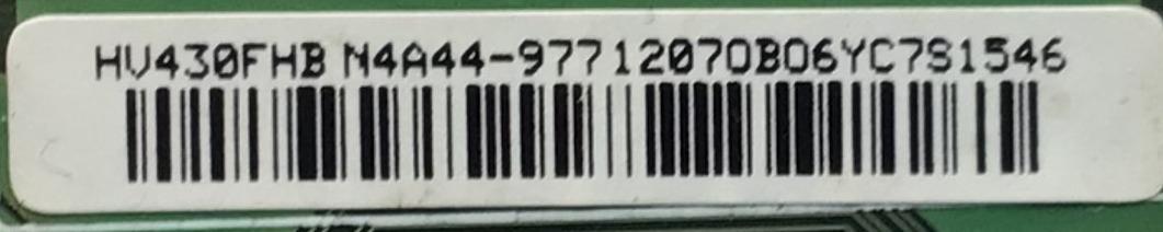 T-CON PARA TV SAMSUNG / NUMERO DE PARTE 44-9771207O / 47-6021058 / PANEL CY-JJ043BGEV2H / MODELO UN43J5200AFXZA BD06 - Imagen 2
